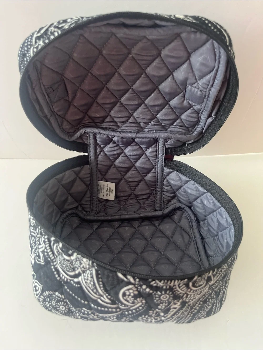 Vera Bradley Compact Travel Cosmetic Case - Stellar Paisley